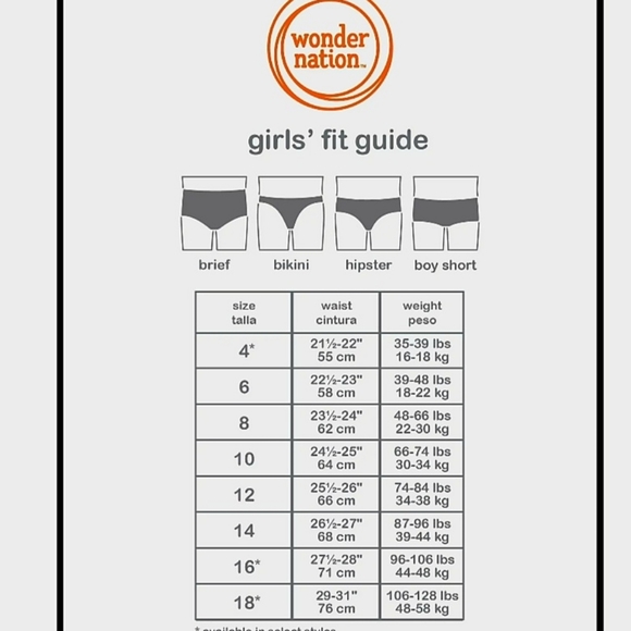 Wonder Nation Girl's Briefs - Picture 10 of 10